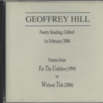 Geoffrey Hill Poetry Reading