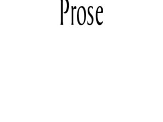 Prose